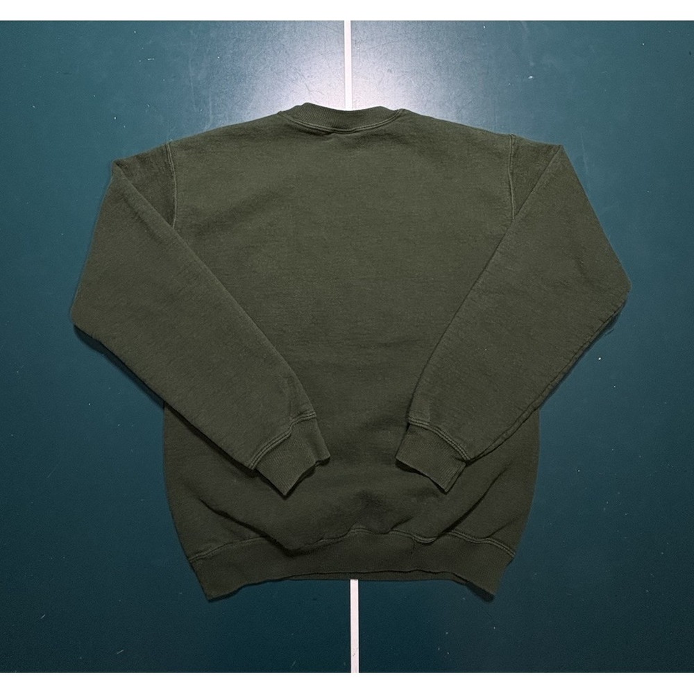 Vintage Michigan State Crewneck Sweatshirt Men's Small Green White Pullover NCAA - Picture 5 of 7